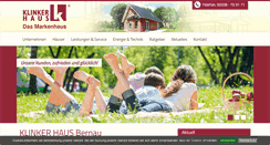 Desktop Screenshot of klinkerhaus.de