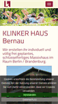 Mobile Screenshot of klinkerhaus.de